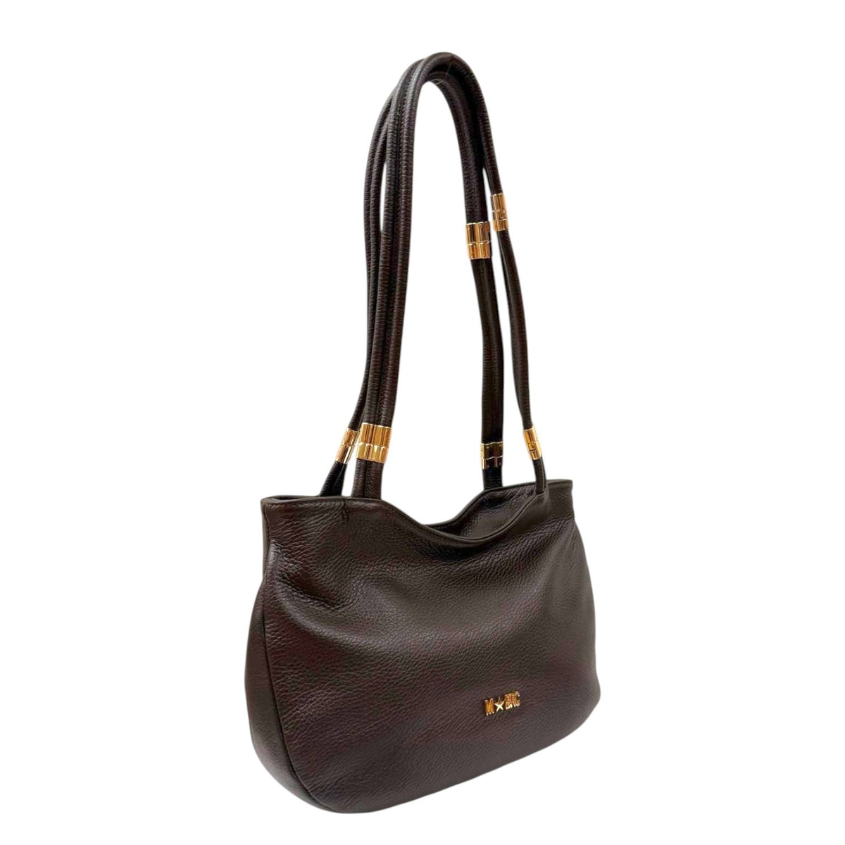 M Brc Borsa a Spalla Donna Linea Tubolar Moro Media con Doppio Manico