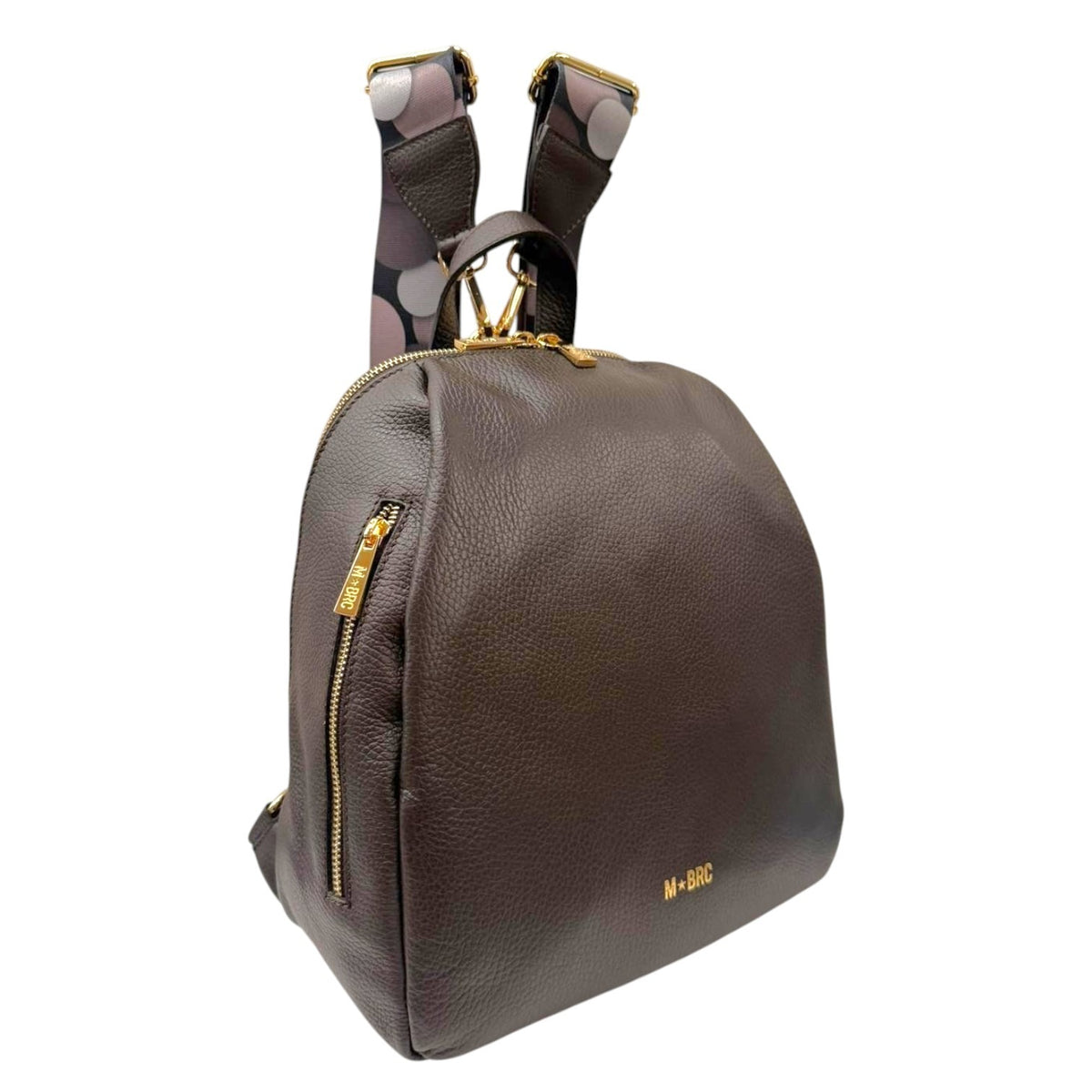 M Brc Zaino Donna in Pelle Moro con Doppi Spallacci Linea Obona