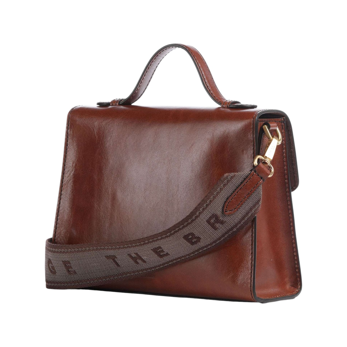 The Bridge Borsa a Mano Donna Irene in Pelle Cuoio con Doppia Tracolla