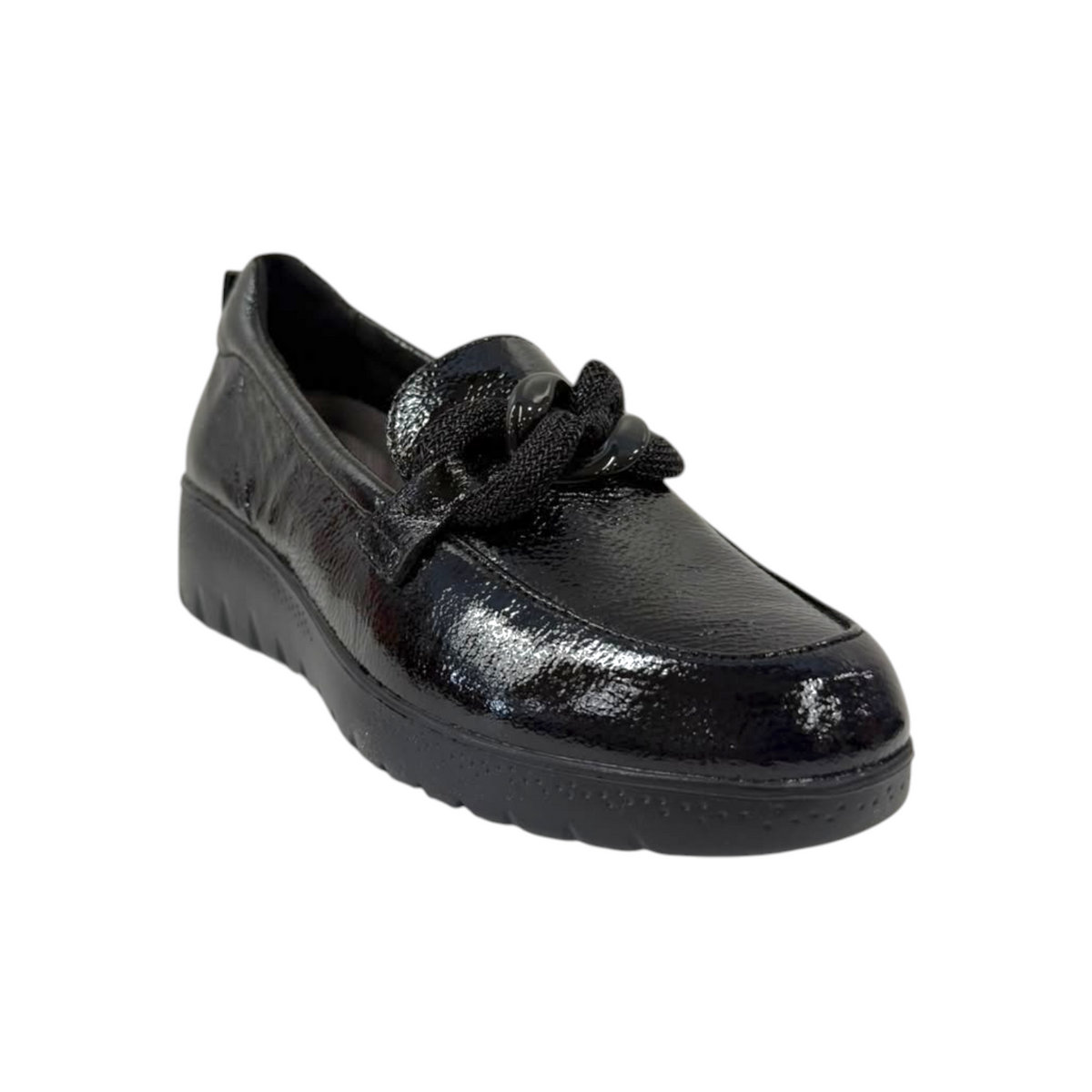 Susimoda Mocassino Donna in Naplak Nero con Zeppa Alta 45mm