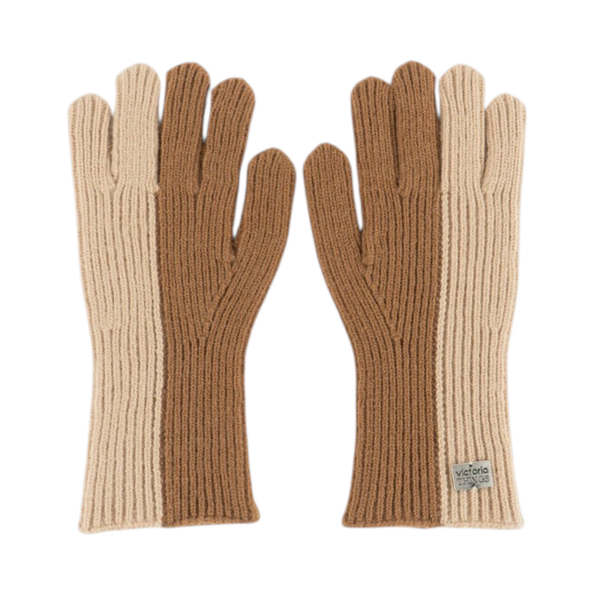 Victoria Set Donna Coordinato Guanti e Cappello Beige
