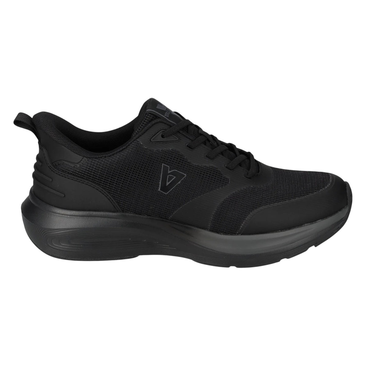 Valleverde Sneakers Uomo in Ecopelle e Tessuto Nera