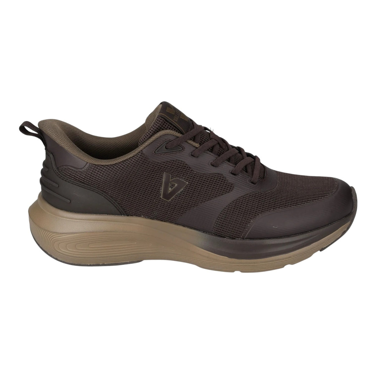 Valleverde Sneakers Uomo in Ecopelle e Tessuto Marrone