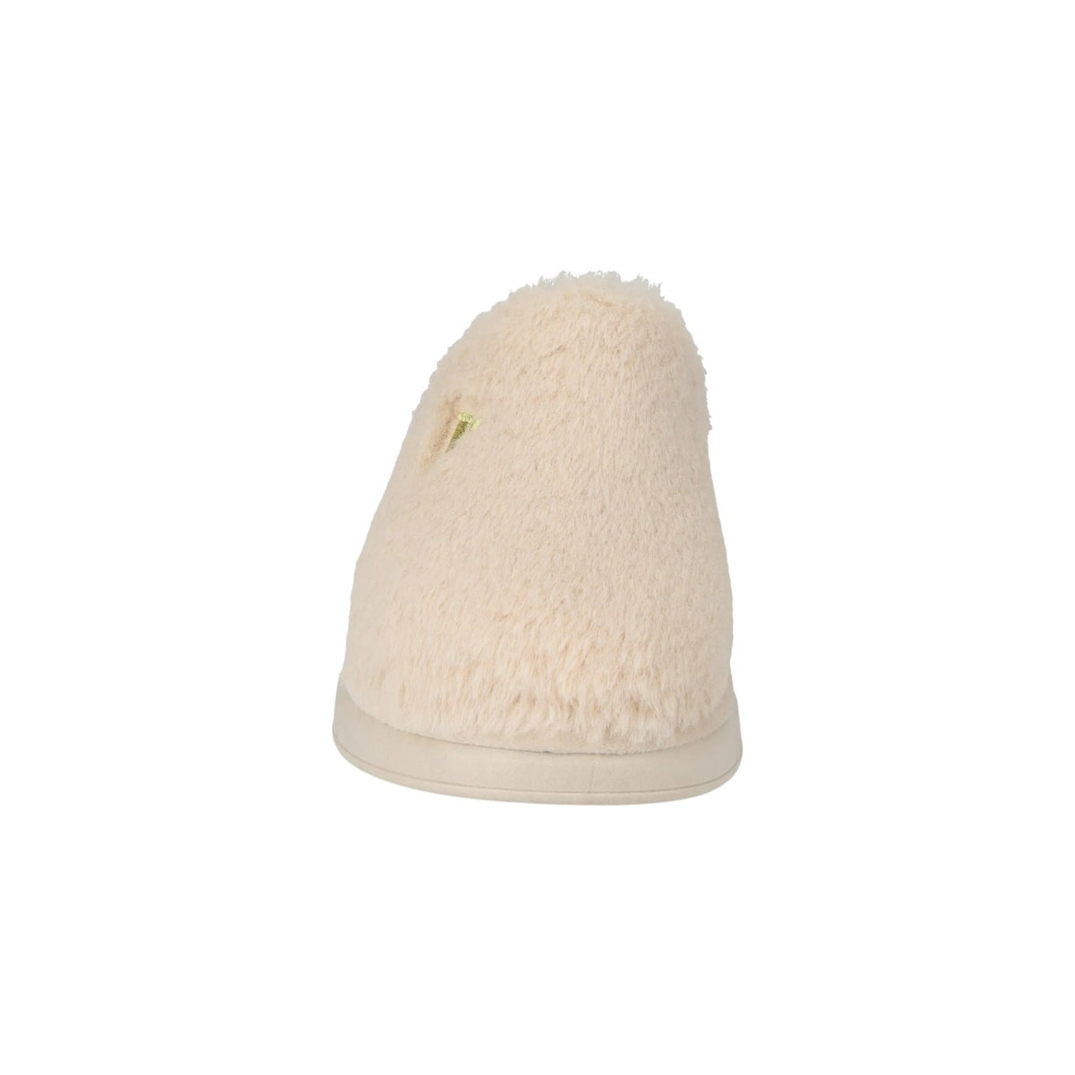 Valleverde Pantofola Donna Beige con Pelliccia