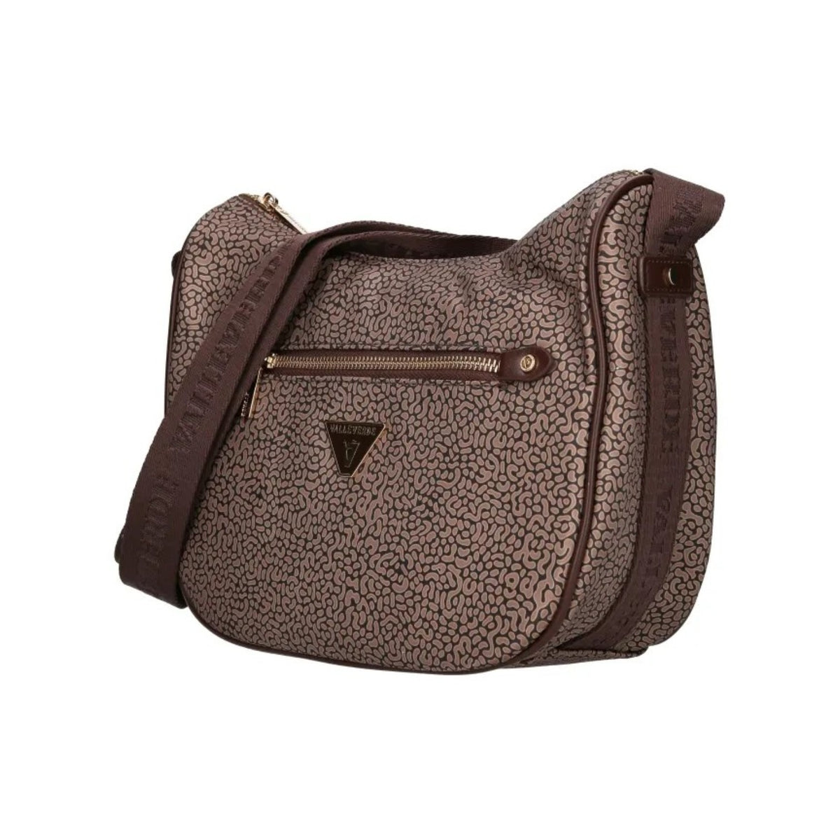 Valleverde Borsa a Spalla Donna in Tessuto Marrone