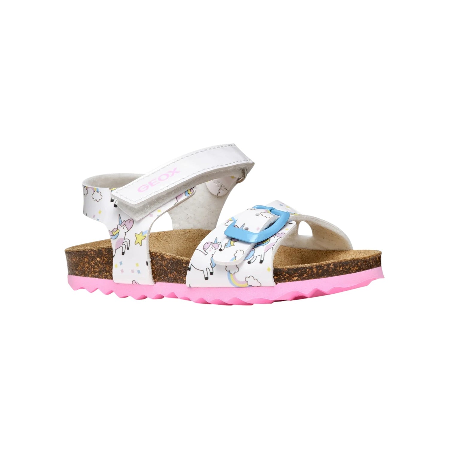 Geox Sandalo Bambina Bianco Stampa Unicorno