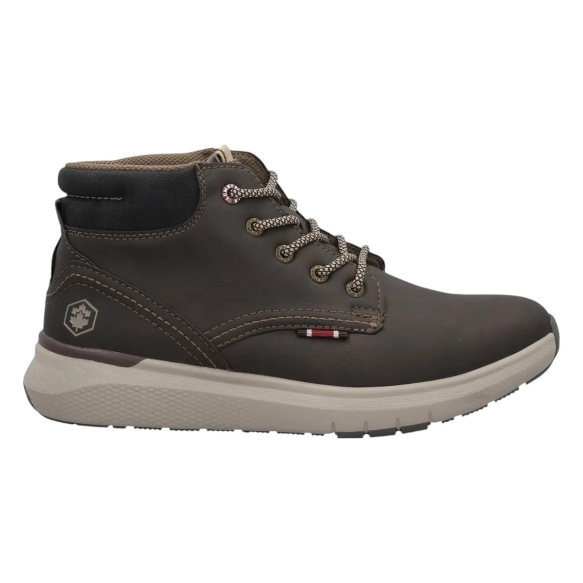 Lumberjack Polacchino Stringato in Ecopelle Marrone
