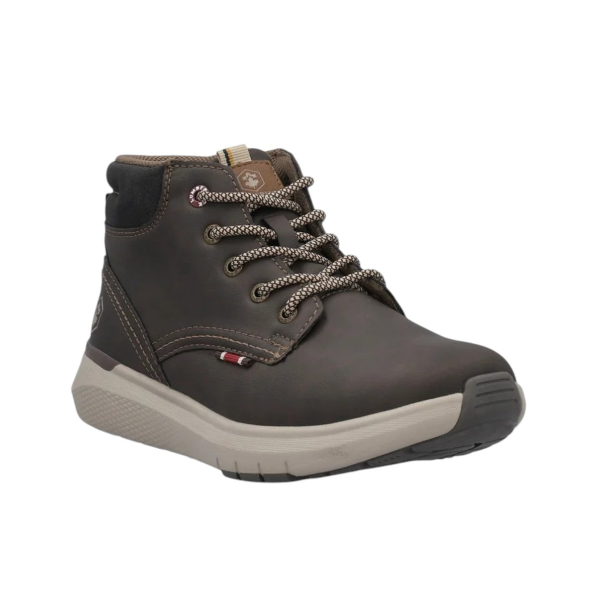 Lumberjack Polacchino Stringato in Ecopelle Marrone