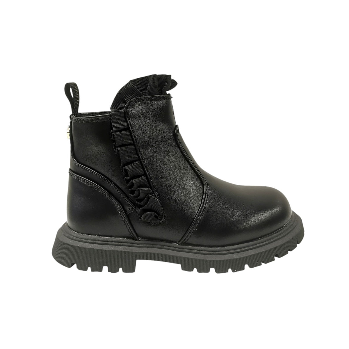Cult Young Stivaletto Bambina Nero con Rouches