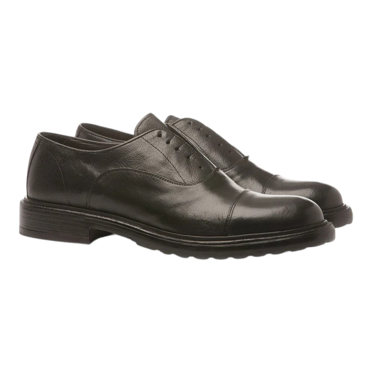 Exton Derby Uomo in Pelle Nera