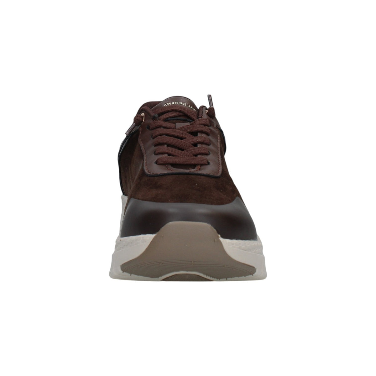 Donna Serena Sneakers Donna in Pelle e Camoscio Testa di Moro