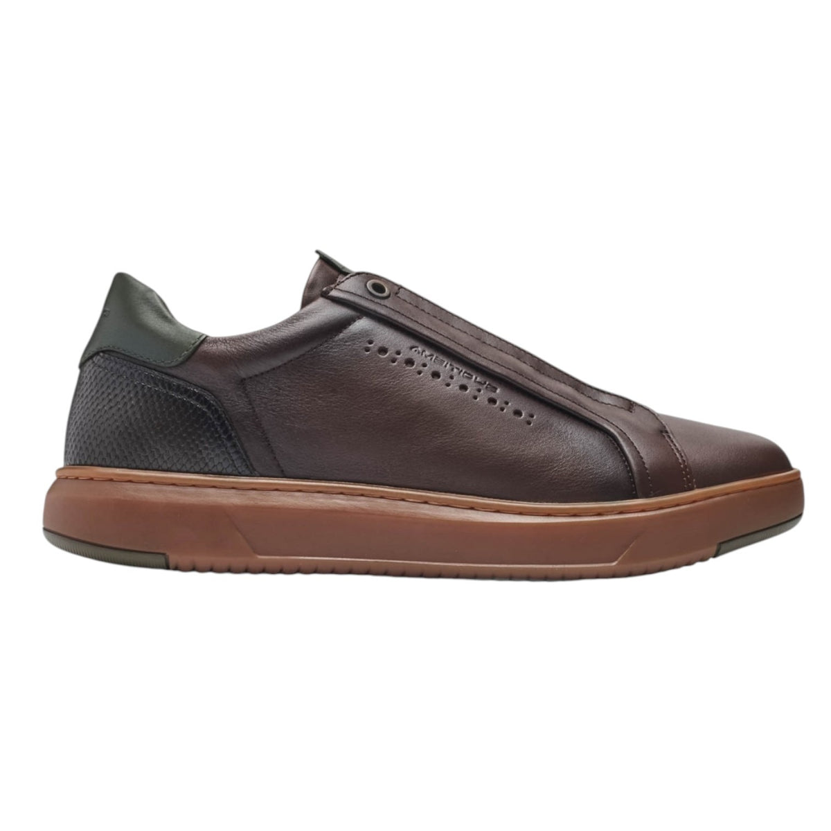 Ambitious Slip On Aktif Uomo in Pelle Moro