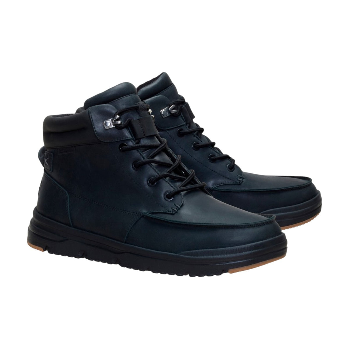 Hey Dude Bradley II Leather Polacchino Uomo in Pelle Nera