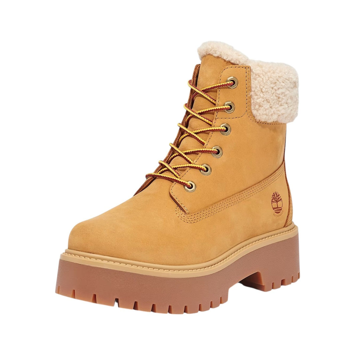 Timberland Polacchino Donna Ocra Impermeabile Stone Street con Pelliccia