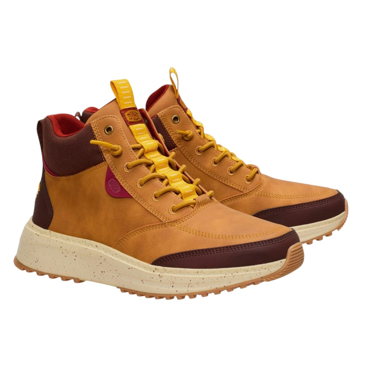 Hey Dude Tahoe Classic Sneakers Alta Uomo in Ecopelle Ocra