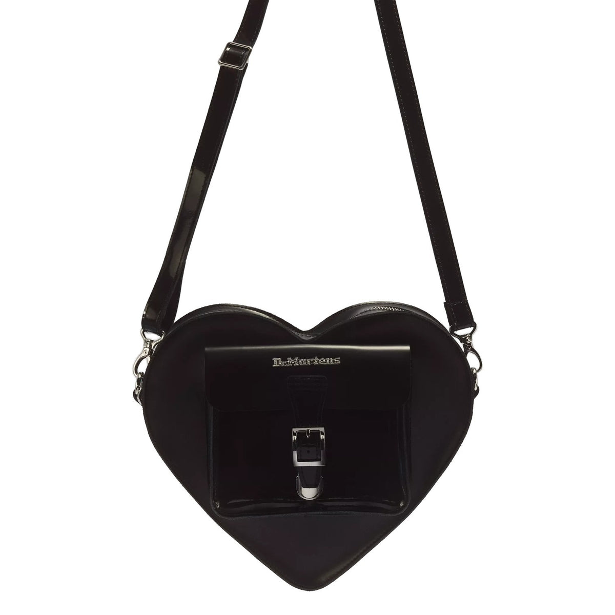 Dr. Martens Zaino/Borsa Donna in Pelle Nera a Froma di Cuore