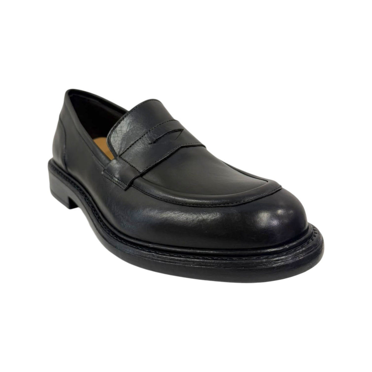 Exton Mocassino Uomo in Pelle Nera