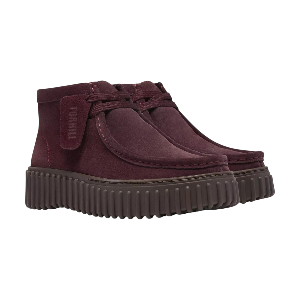 Clarks Torhill Moss Polacchino Donna in Camoscio Borgogna