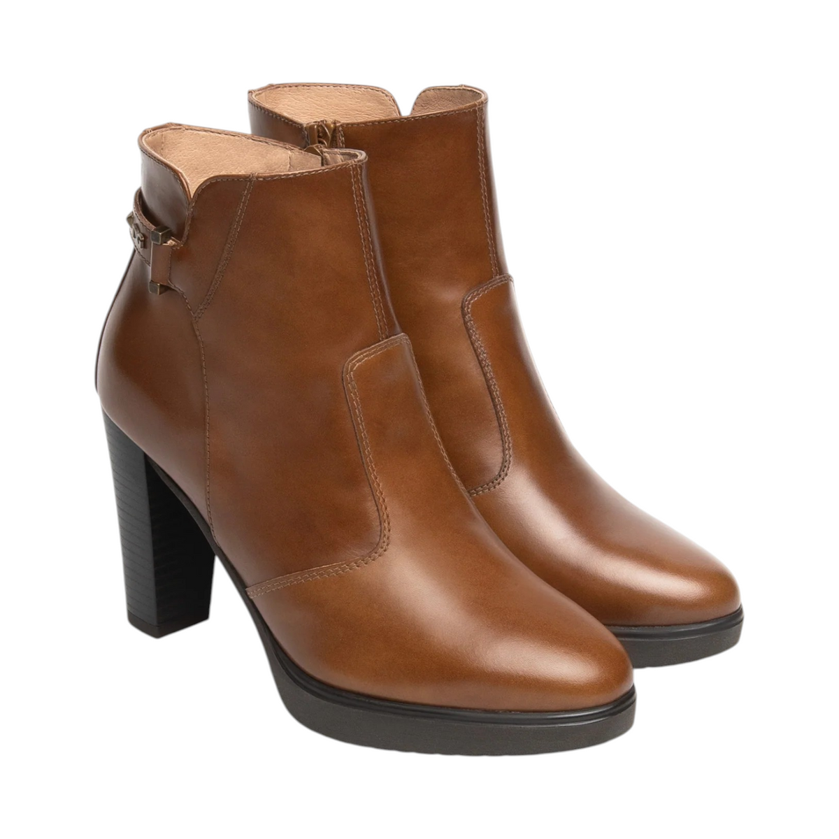 Nero Giardini Tronchetto Donna Cuoio in Pelle e Tacco Alto 90mm