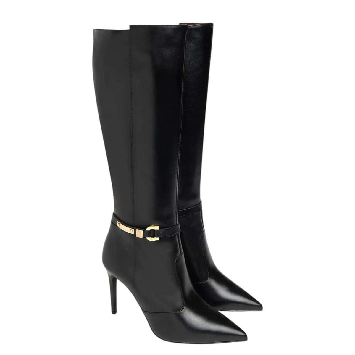 Nero Giardini Stivale Donna Nero a Punta e Tacco a Stiletto Alto 100mm