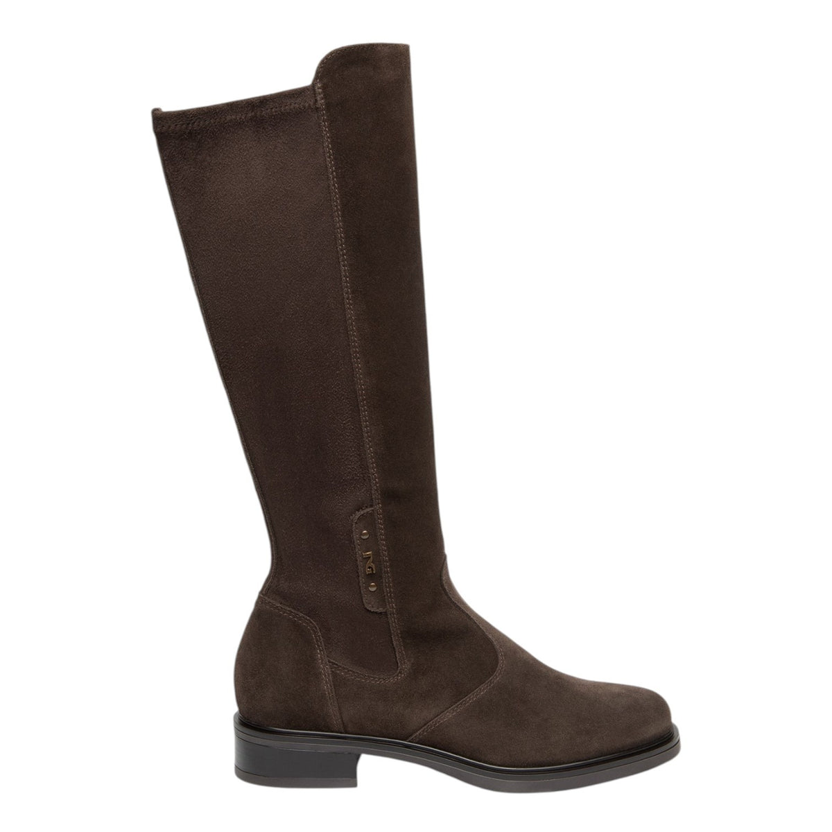 Nero Giardini Stivale Donna in Camoscio Moro con Tacco Alto 30mm