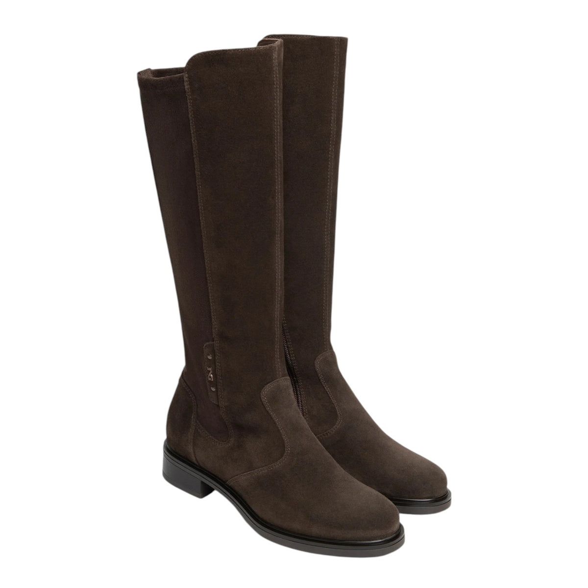 Nero Giardini Stivale Donna in Camoscio Moro con Tacco Alto 30mm