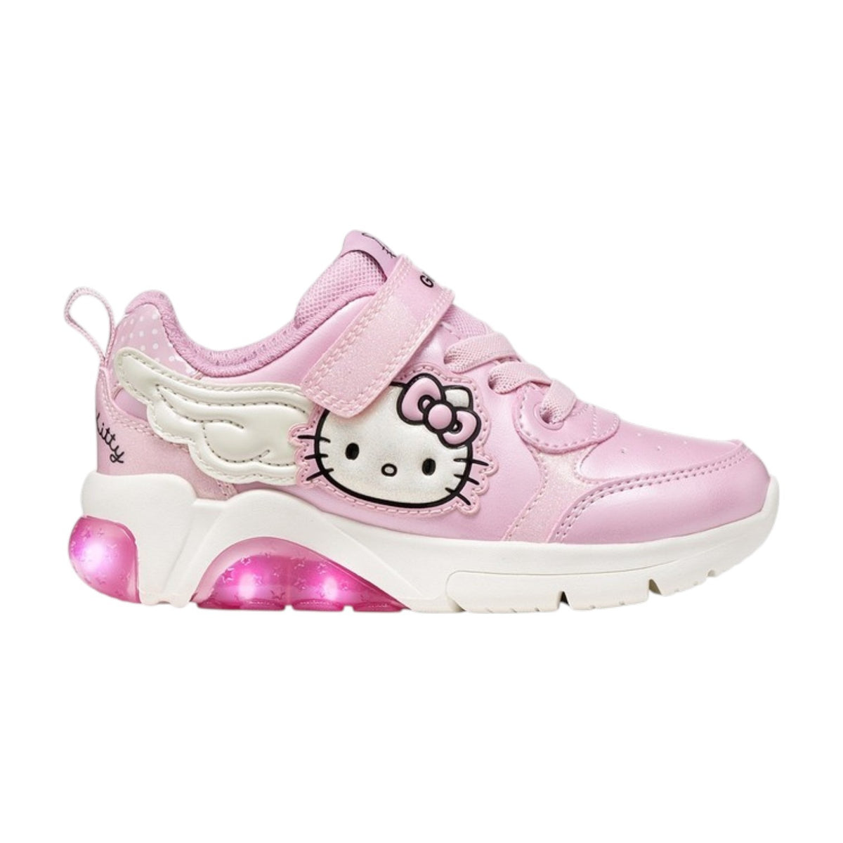 Geox Sneakers Bambina Rosa Hello Kitty con Luci Numero 26/27