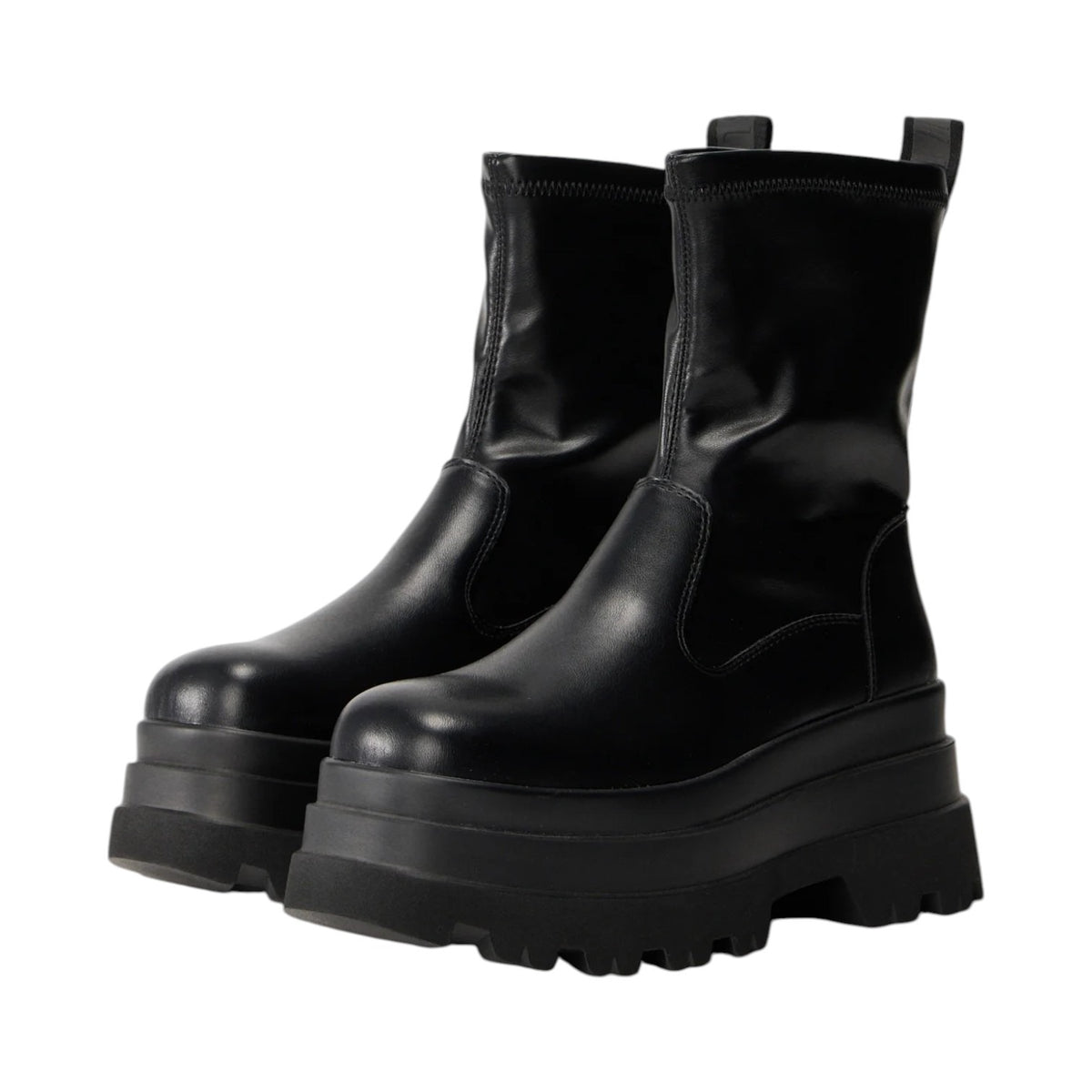 Buffalo Jupiter Sock Boot Stivaletto Donna Platform Nero