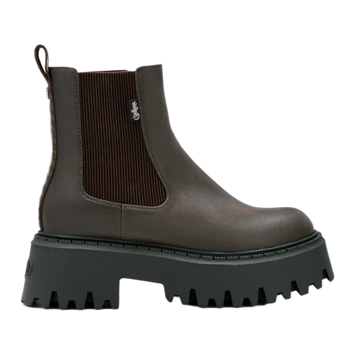Buffalo Aspen Chelsea Warm Stivaletto Donna Marrone con Elastico