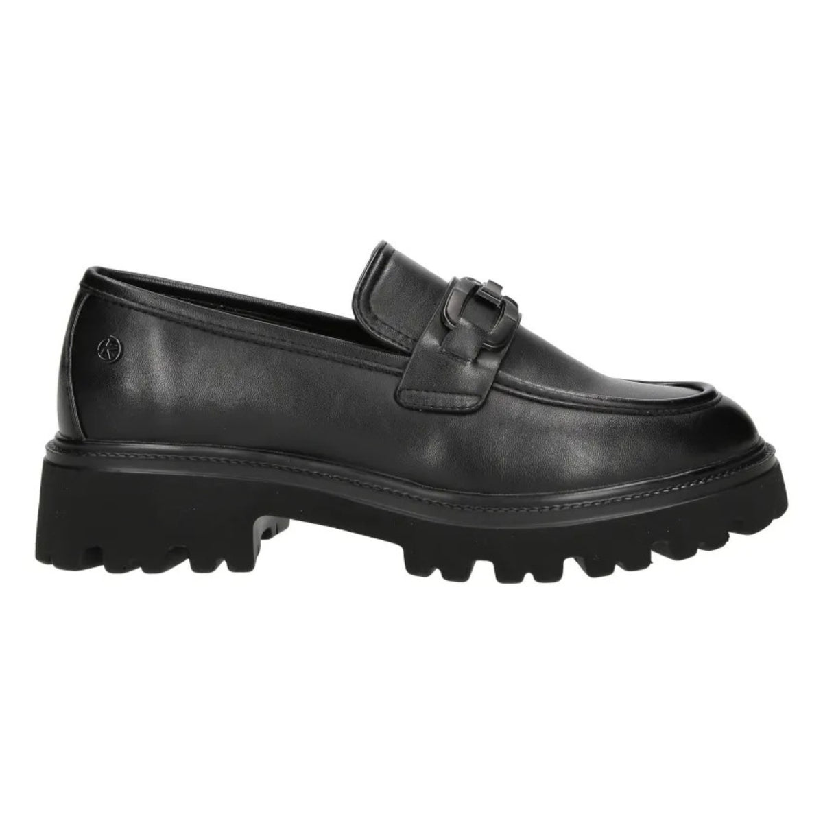 Keys Mocassino Donna Nero in Ecopelle con Morsetto