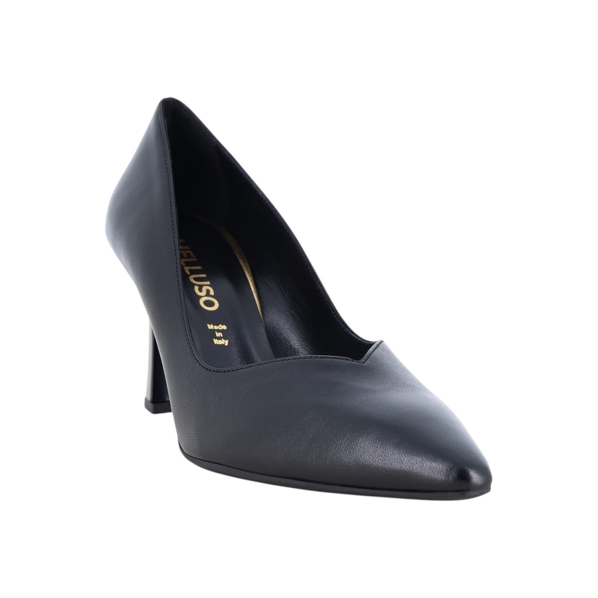 Melluso Dècollettè Donna Nero in Pelle con Tacco Alto 80mm Numero 42-43