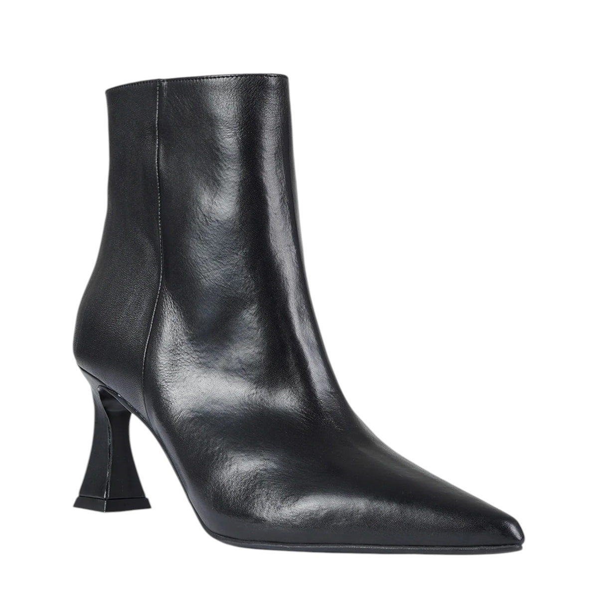 Albano Tronchetto Donna Nero in Pelle con Tacco Alto 75mm