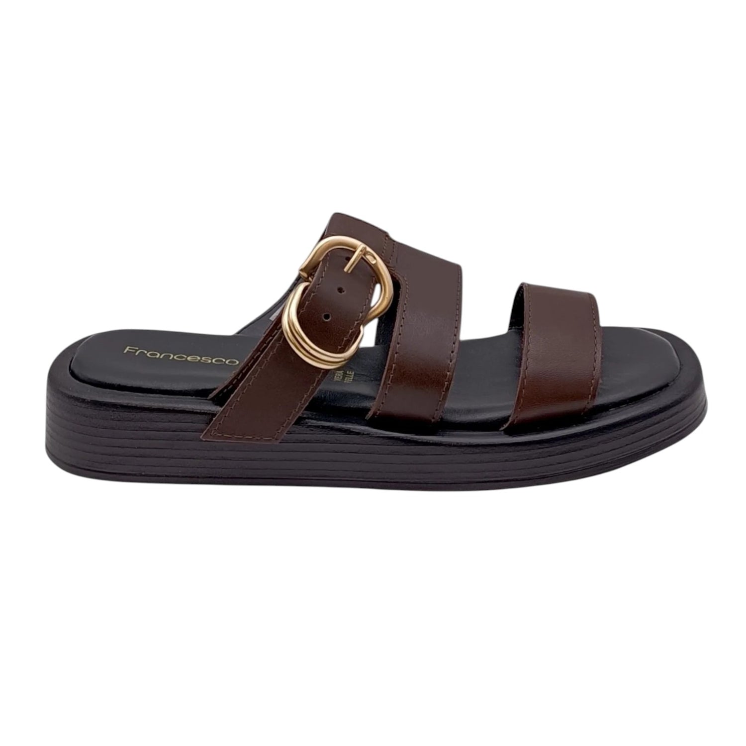 Francesco Brunelli Ciabatta Donna in Pelle Moro