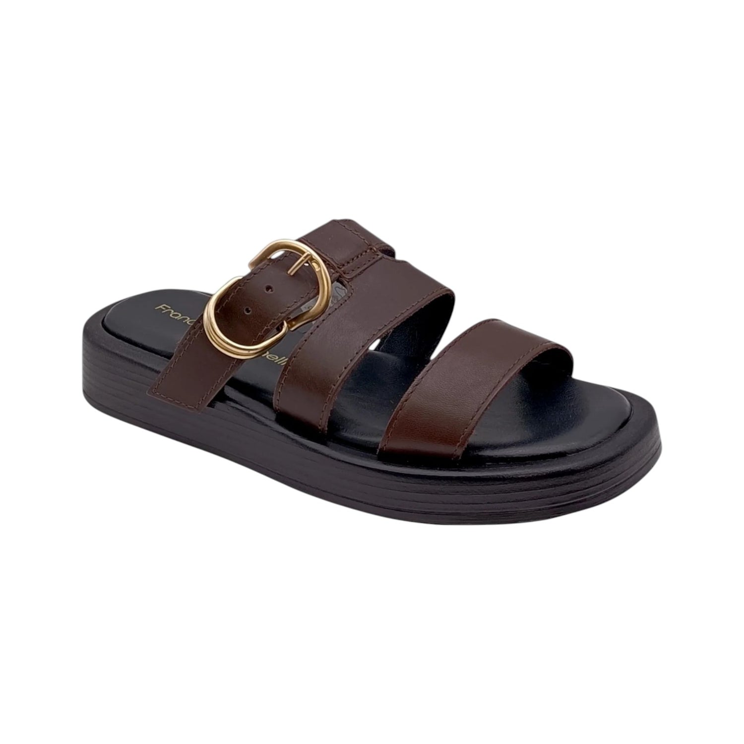 Francesco Brunelli Ciabatta Donna in Pelle Moro