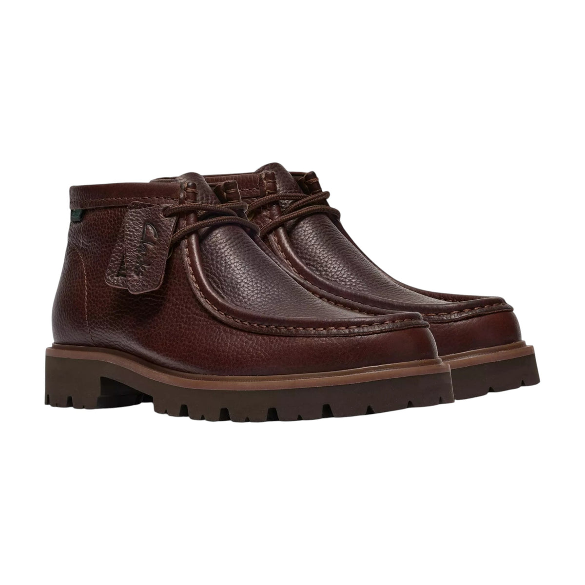 Clarks Cleyhill Top Polacchino Uomo in Pelle Moro