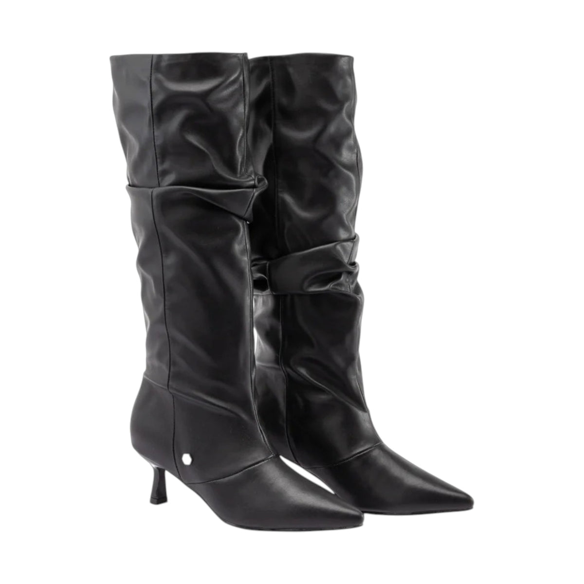 Cult Stivale Donna Nero in Ecopelle con Tacco Sottile Alto 50mm