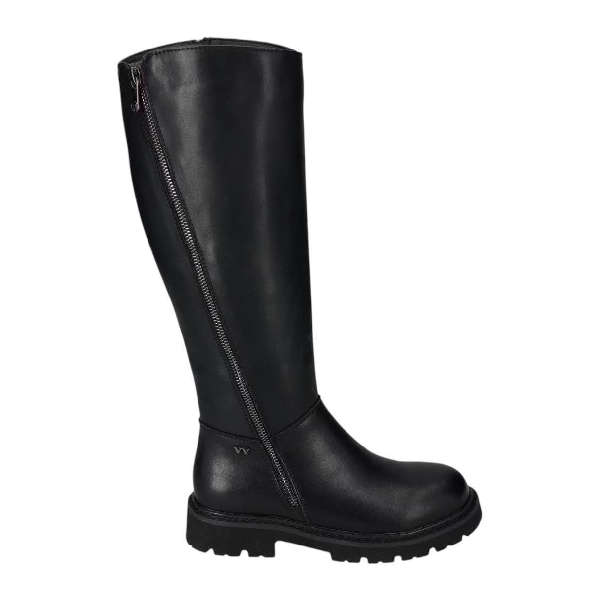 Valleverde Stivale Donna in Pelle Nera