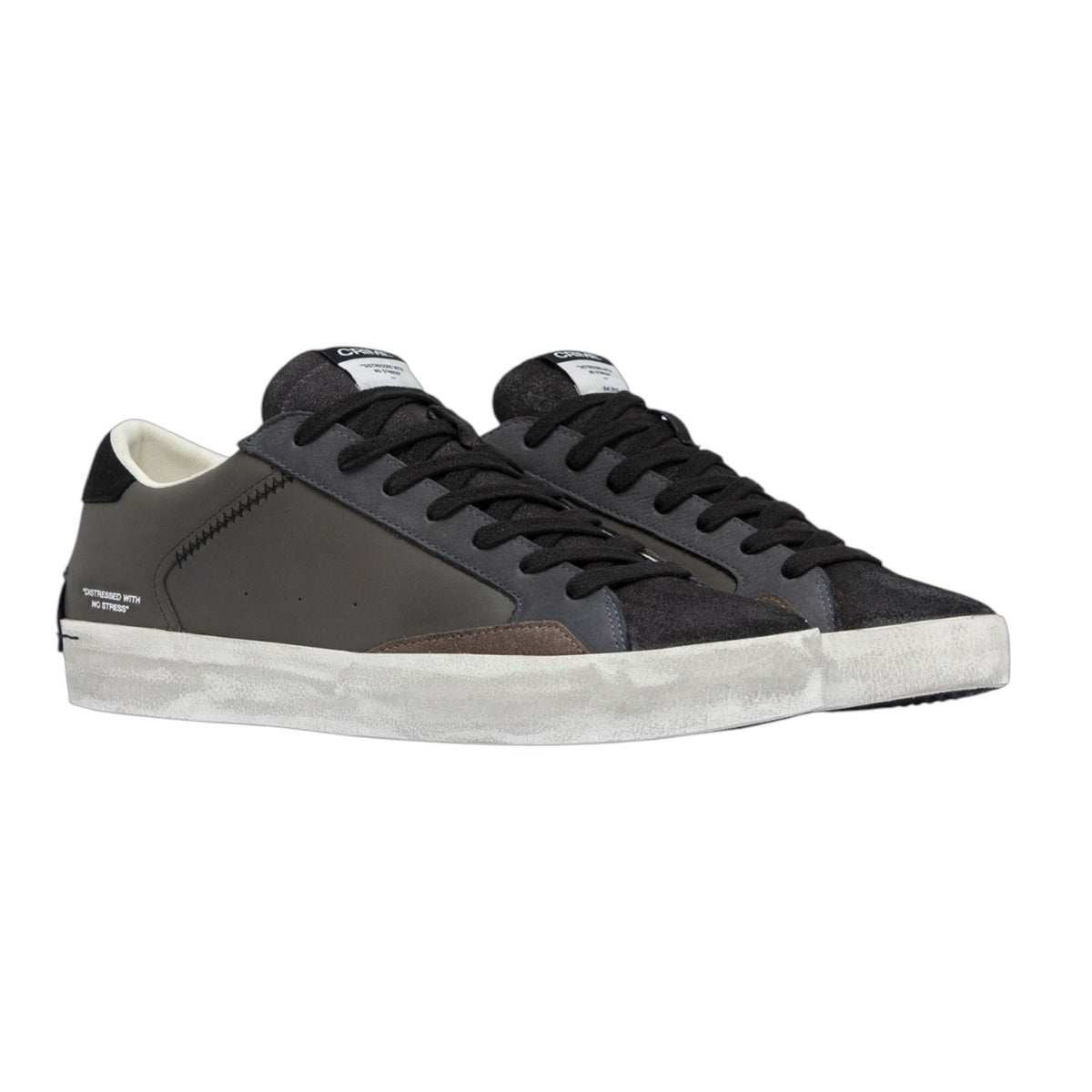 Crime London Sneakers Uomo Grigia Distressed Matters