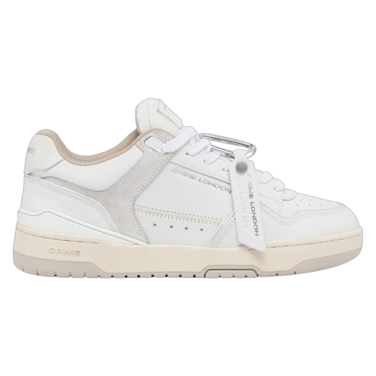 Crime London Sneakers Uomo Bianca Dribble Casper