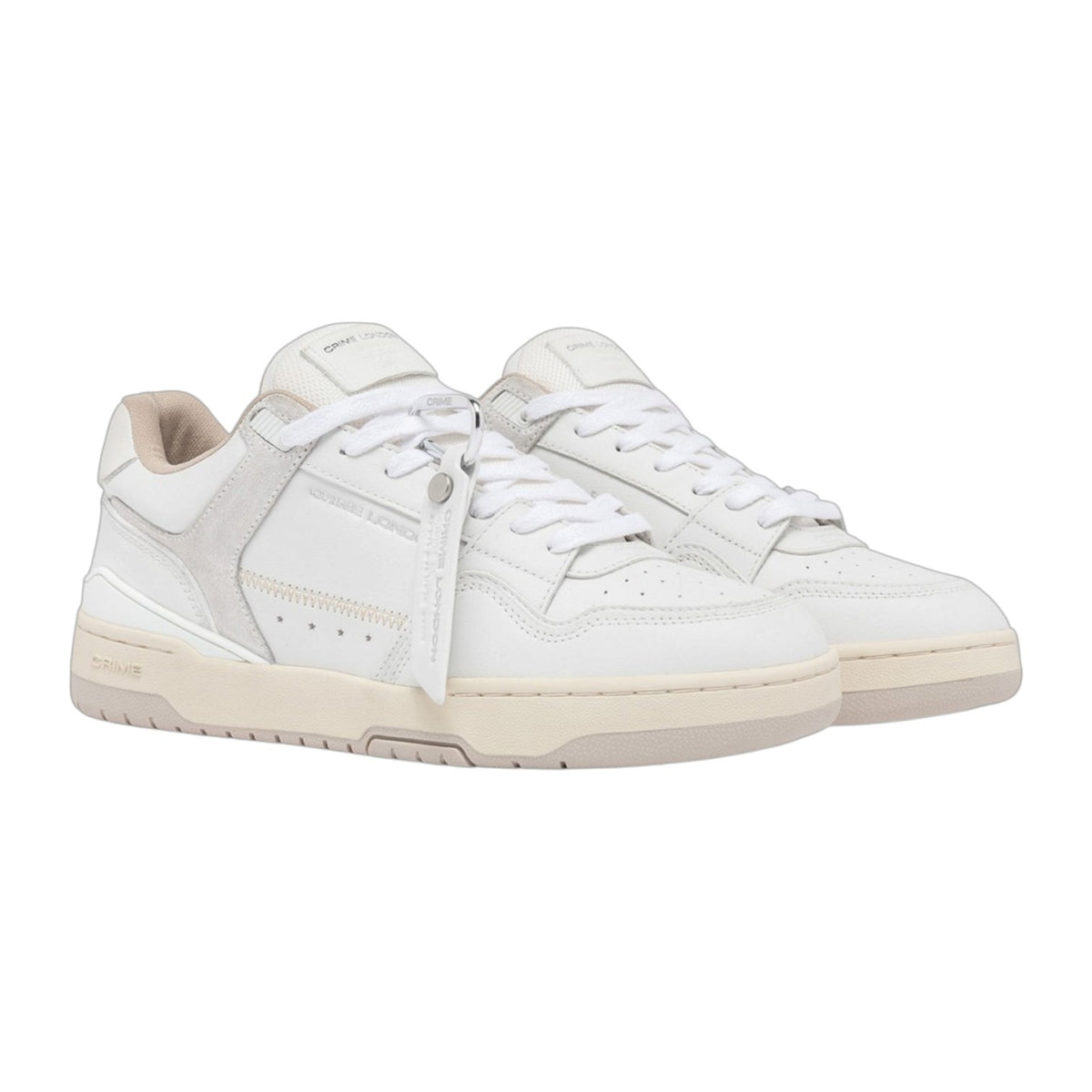 Crime London Sneakers Uomo Bianca Dribble Casper