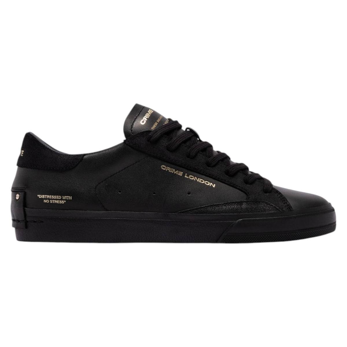 Crime London Sneakers Uomo Nera Distressed 2.0 Obsidian