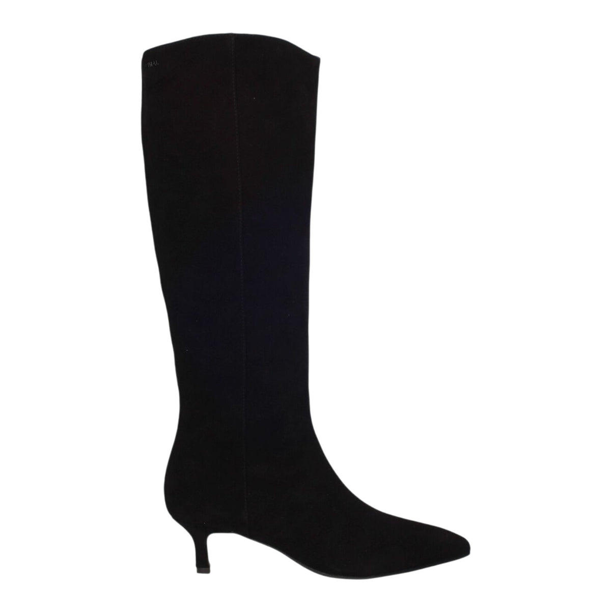 Janet&Janet Stivale Donna in Camoscio Nero con Tacco Sottile Alto 50mm