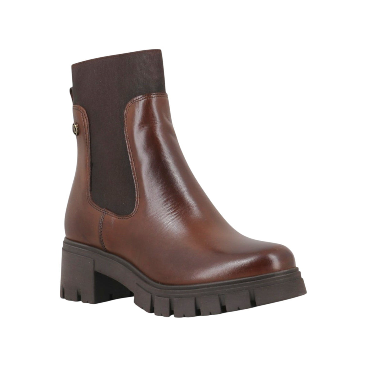 Janet&Janet Stivaletto Donna Marrone con Elastico e Tacco Alto 55mm