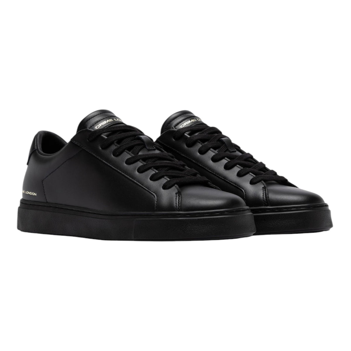 Crime London Sneakers Uomo Nera in Pelle Superlight Dusk