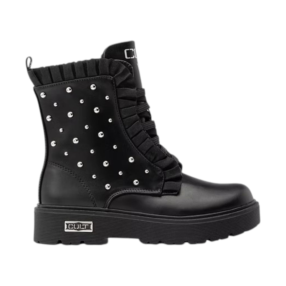 Cult Young Anfibio Bambina Nero con Borchie e Rouches Numero 31/32/33/34