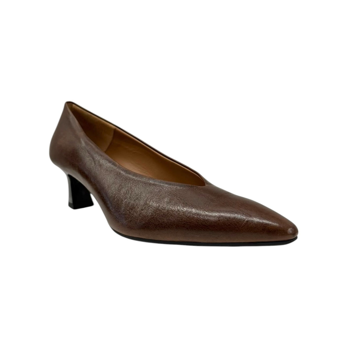 Melluso Dècollettè Donna Marrone in Pelle con Tacco Alto 50mm