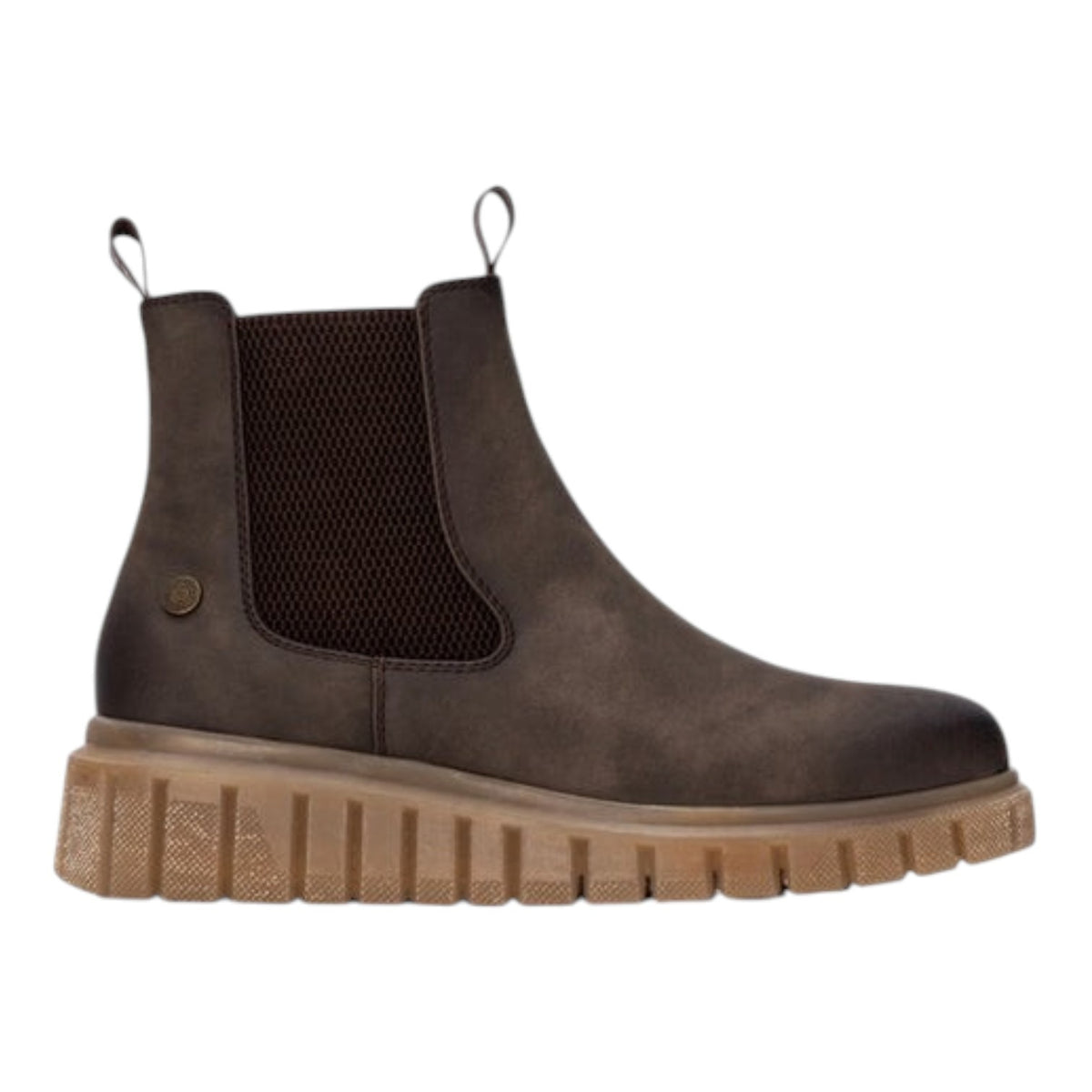 Refresh Stivaletto Donna Marrone con Zip ed Elastico