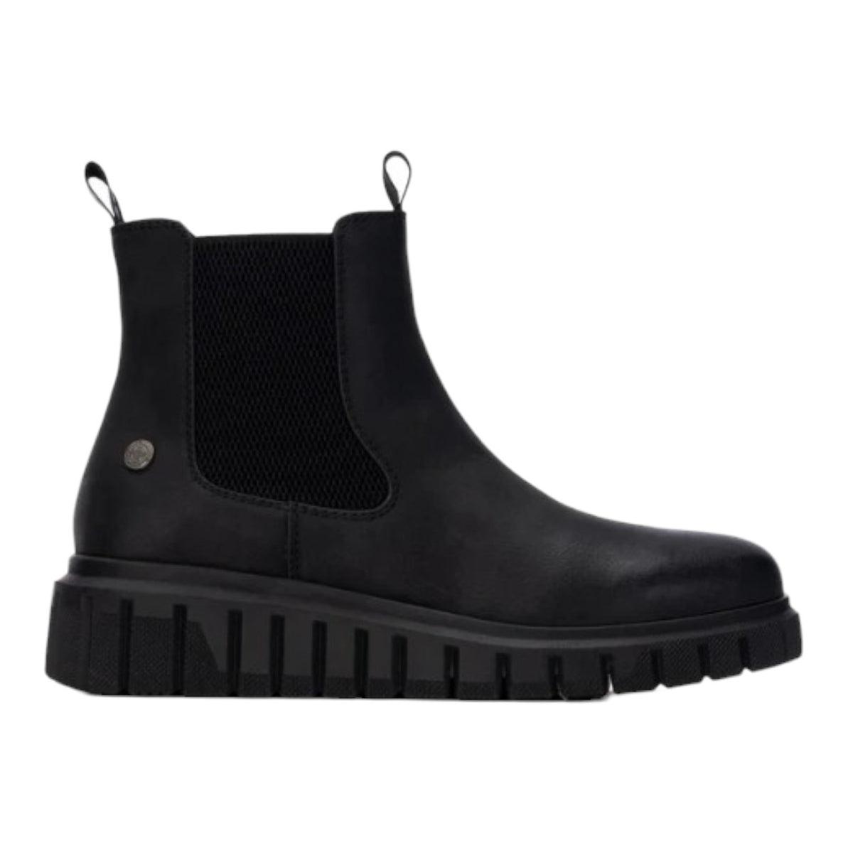 Refresh Stivaletto Donna Nero con Zip ed Elastico