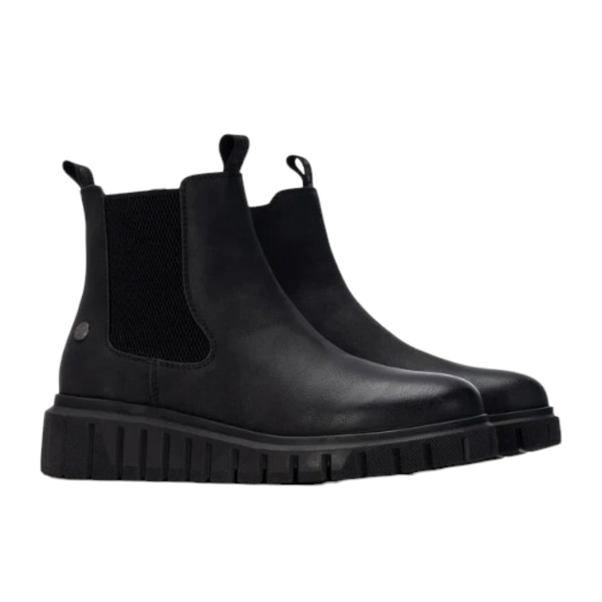 Refresh Stivaletto Donna Nero con Zip ed Elastico