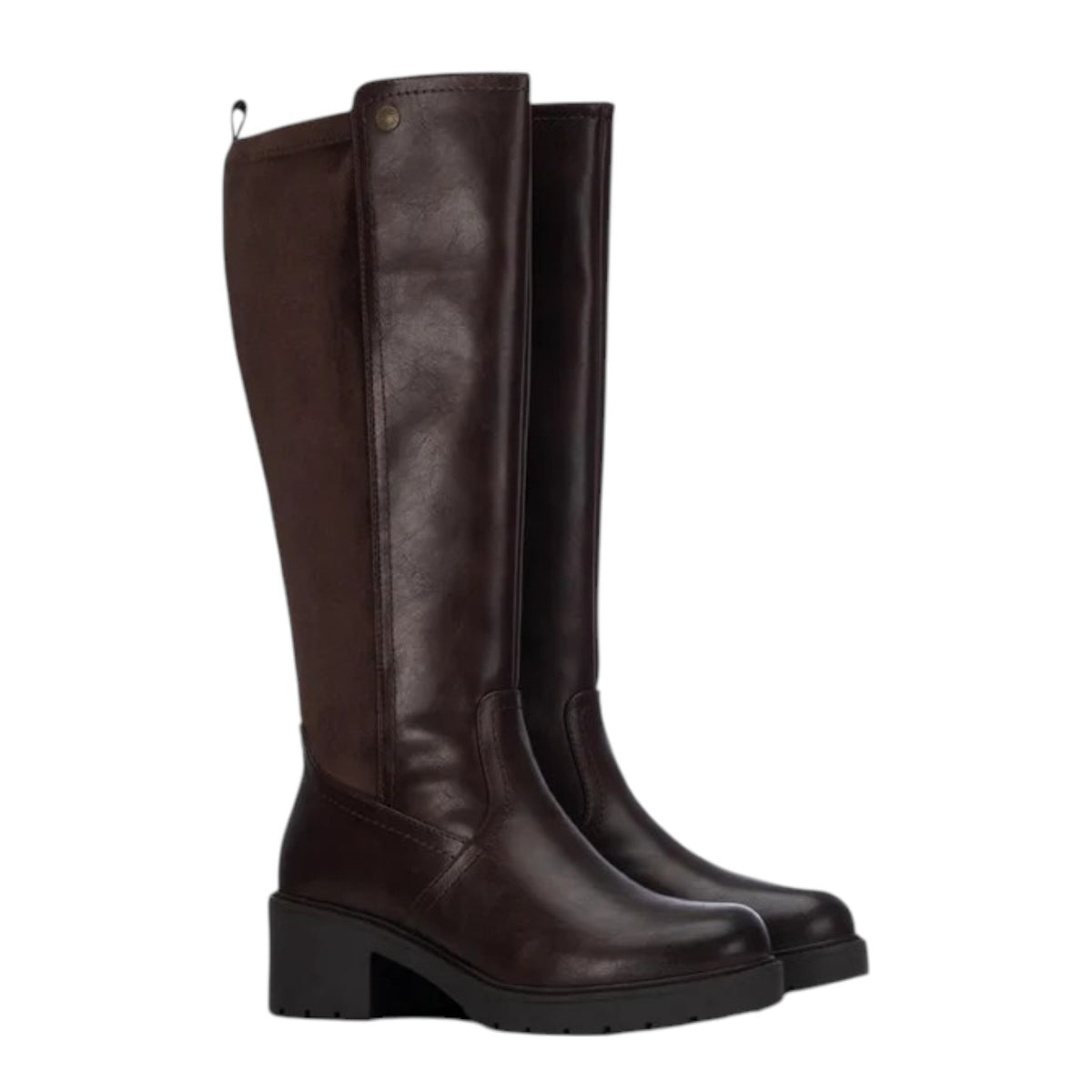 Refresh Stivale Donna in Camoscio e Ecopelle Marrone con Tacco Alto 60mm